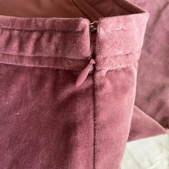 Garnet Hill Velveteen Equestrian Flared Ruffled Hem Skirt - Picture 6 of 9